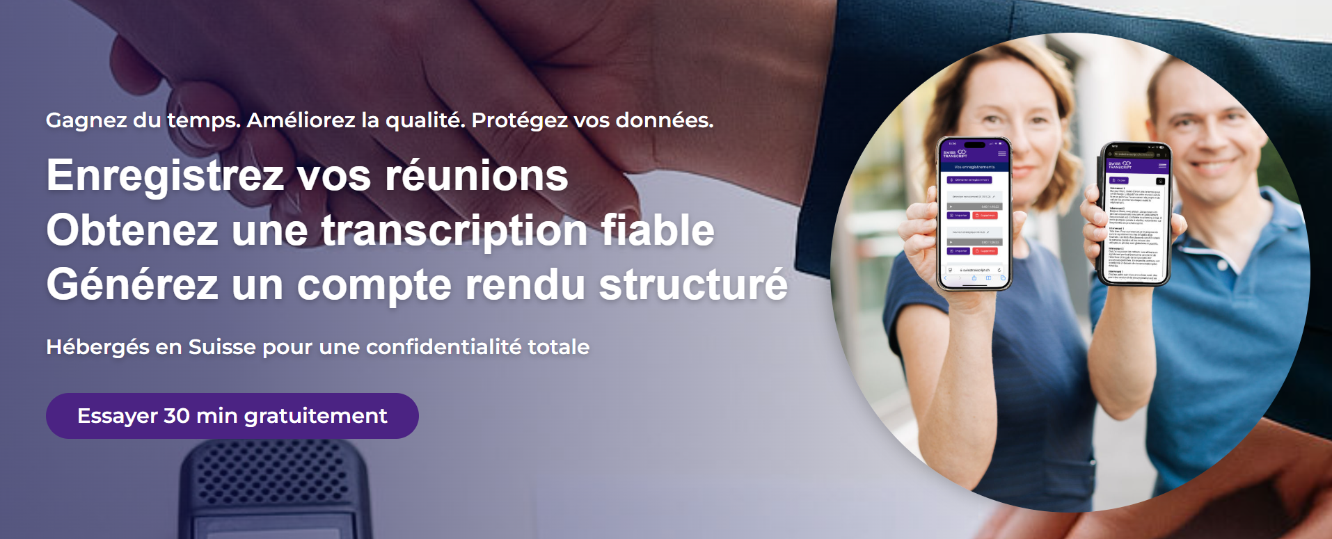 SwissTranscript, Outil ia pour les comptes rendus de réunion