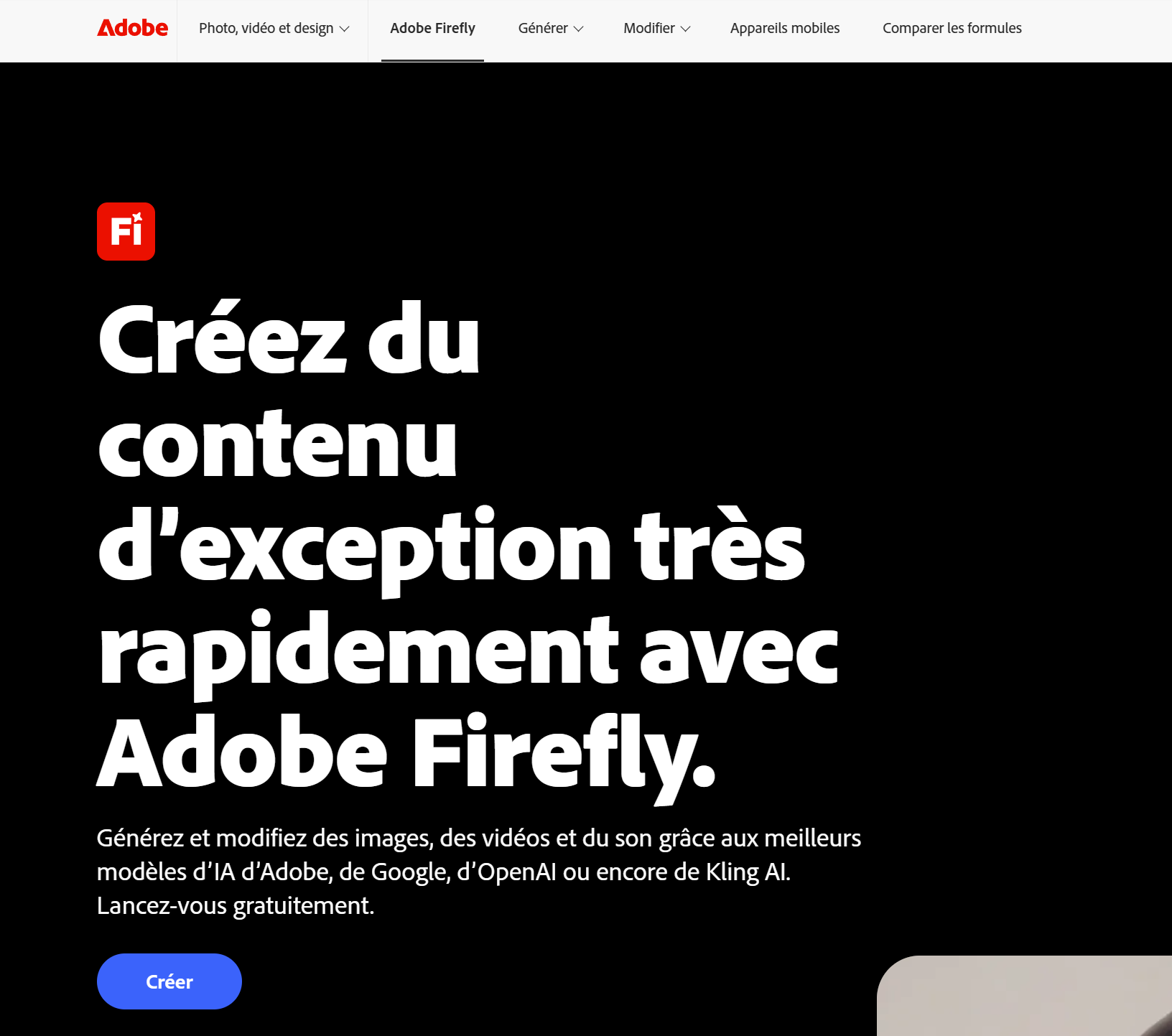 Adobe Firefly, Outil IA création de visuels pour entreprise